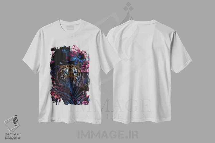 تیشرت سفید طرح دار حاضرم نه زندگی با تو بگذرانم، عکاسی ترکیبی اثر کارن کانتوک | immage.ir