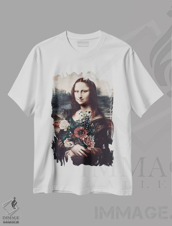تیشرت سفید طرح دار لیزا و گل ها، عکاسی ترکیبی اثر کارن کانتوک | immage.ir