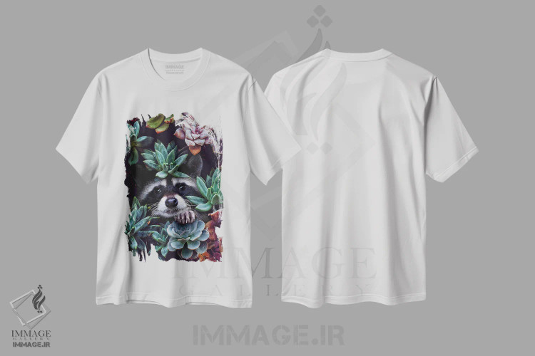 تیشرت سفید طرح دار سلام، زیبایی، عکاسی ترکیبی اثر کارن کانتوک | فروشگاه ایماژ