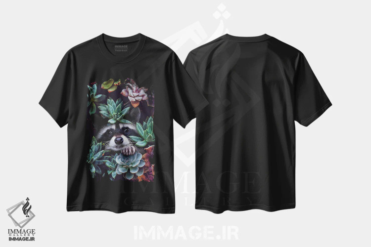 تیشرت مشکی طرح دار سلام، زیبایی، عکاسی ترکیبی اثر کارن کانتوک | immage.ir