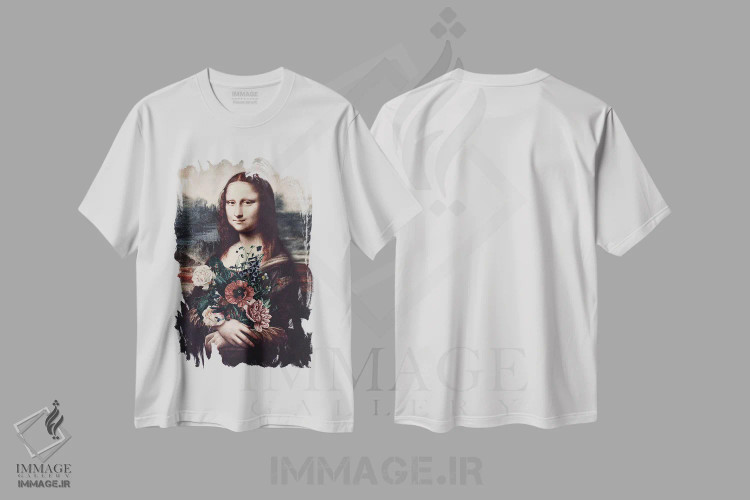 تیشرت سفید طرح دار لیزا و گل ها، عکاسی ترکیبی اثر کارن کانتوک | immage.ir