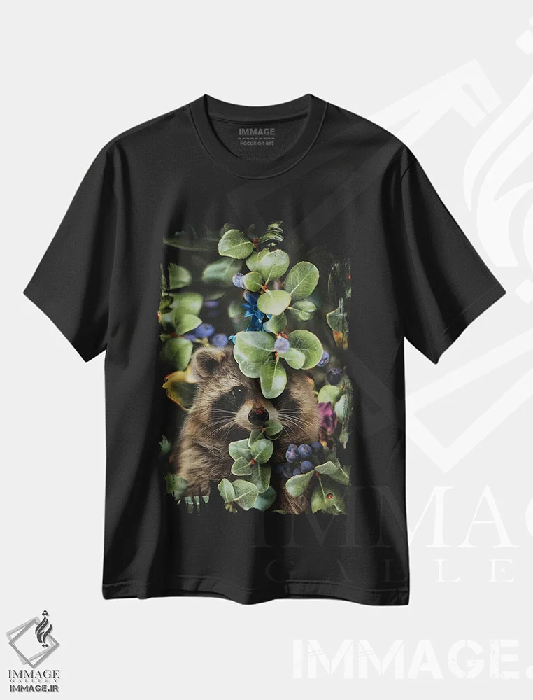 تیشرت مشکی طرح دار منتظر بهشت نباش تا شکوفا شوی، عکاسی ترکیبی اثر کارن کانتوک | فروشگاه ایماژ