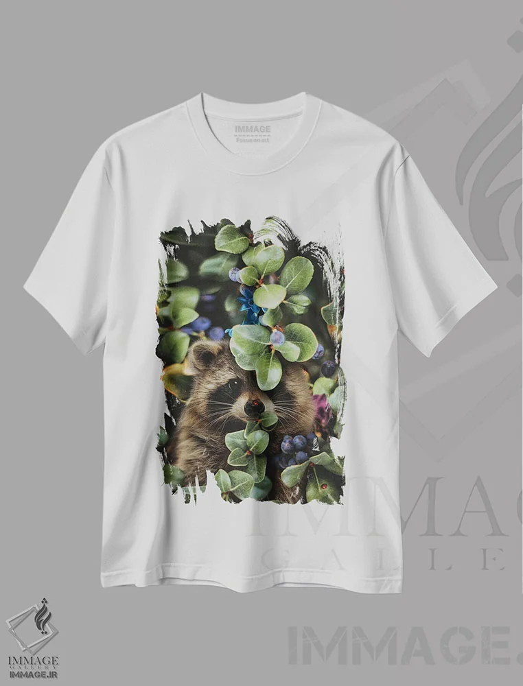 تیشرت سفید طرح دار منتظر بهشت نباش تا شکوفا شوی، عکاسی ترکیبی اثر کارن کانتوک | immage.ir