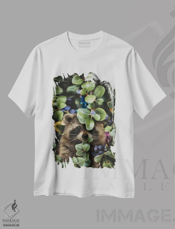 تیشرت سفید طرح دار منتظر بهشت نباش تا شکوفا شوی، عکاسی ترکیبی اثر کارن کانتوک | immage.ir