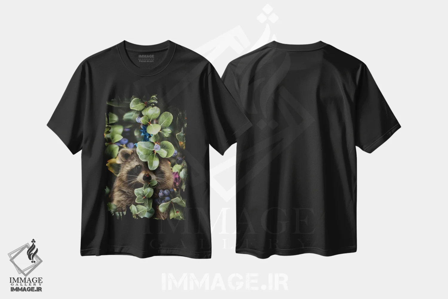 تیشرت مشکی طرح دار منتظر بهشت نباش تا شکوفا شوی، عکاسی ترکیبی اثر کارن کانتوک | فروشگاه ایماژ