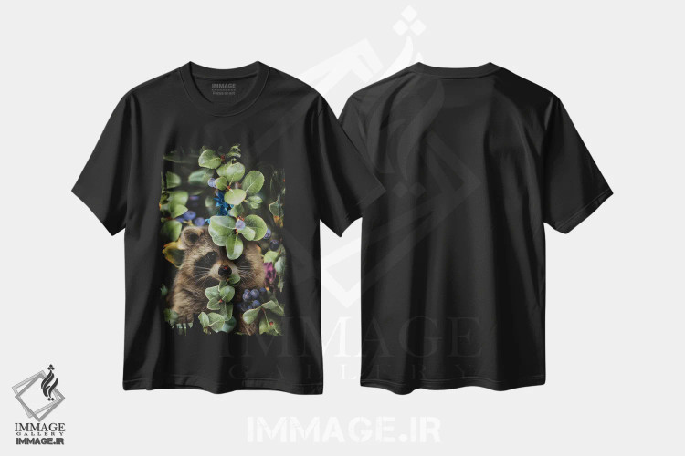 تیشرت مشکی طرح دار منتظر بهشت نباش تا شکوفا شوی، عکاسی ترکیبی اثر کارن کانتوک | فروشگاه ایماژ