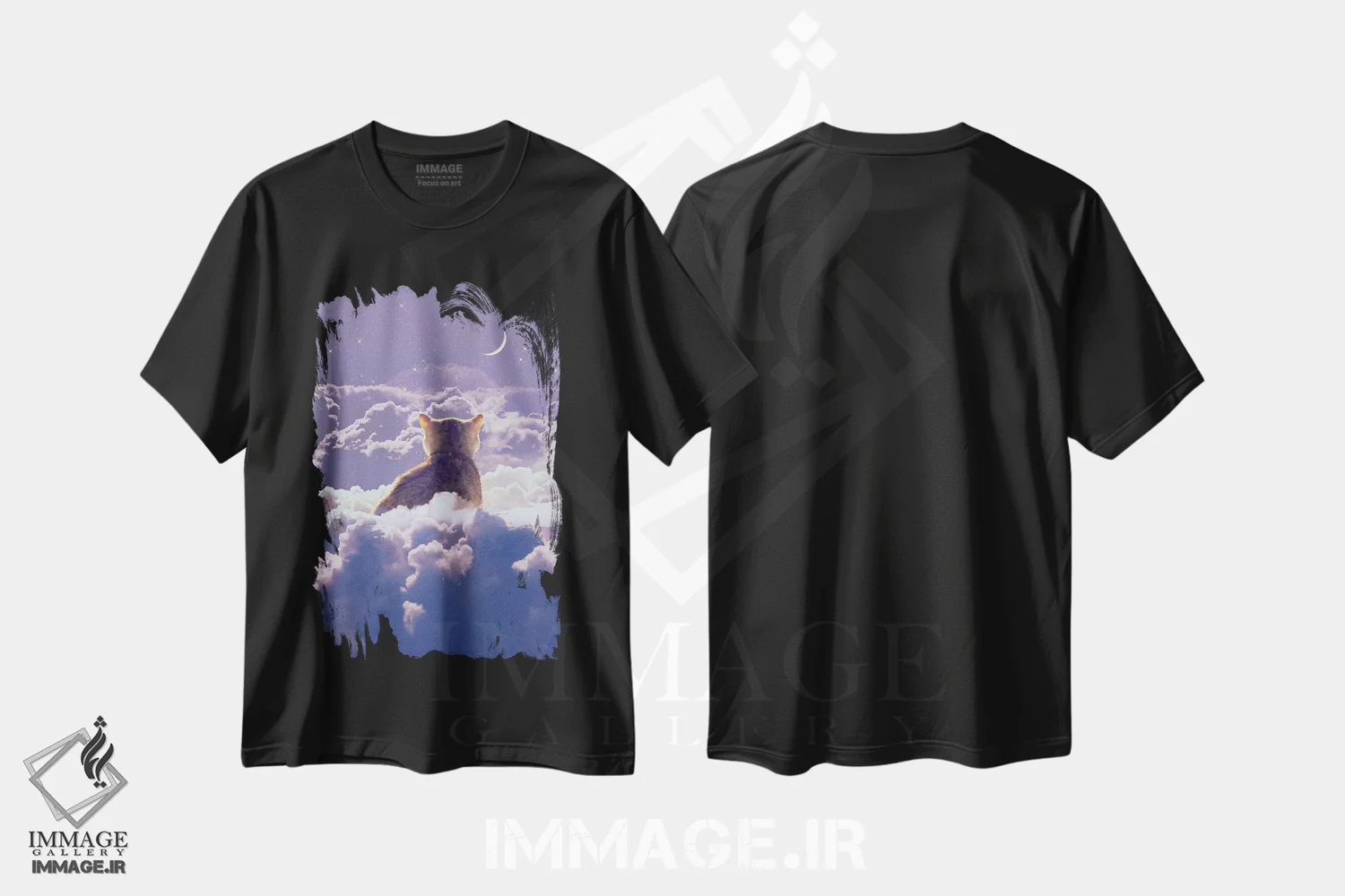 تیشرت مشکی طرح دار کاش می دانستی، عکاسی ترکیبی اثر کارن کانتوک | فروشگاه ایماژ