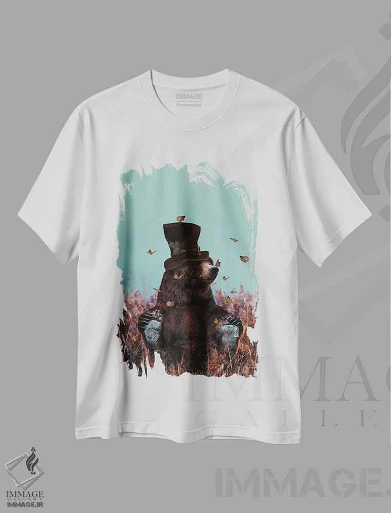 تیشرت سفید طرح دار وجودت الهام بخش رویاهایم است، عکاسی ترکیبی اثر کارن کانتوک | immage.ir