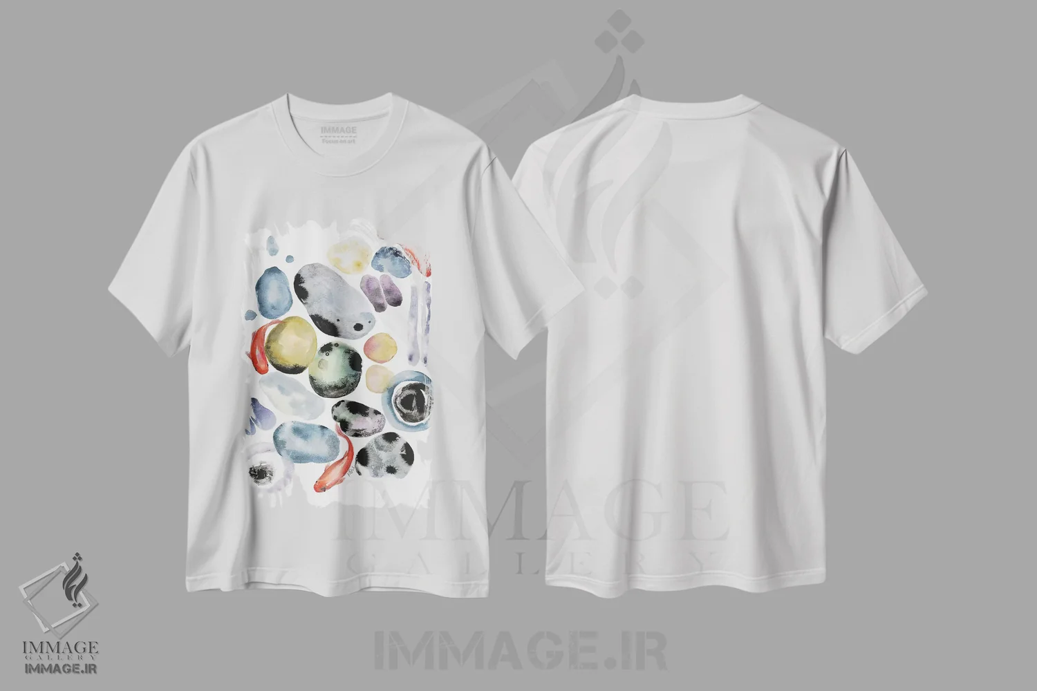 تیشرت سفید طرح دار کویII، دکور معاصر اثر کیرستن دیل | immage.ir