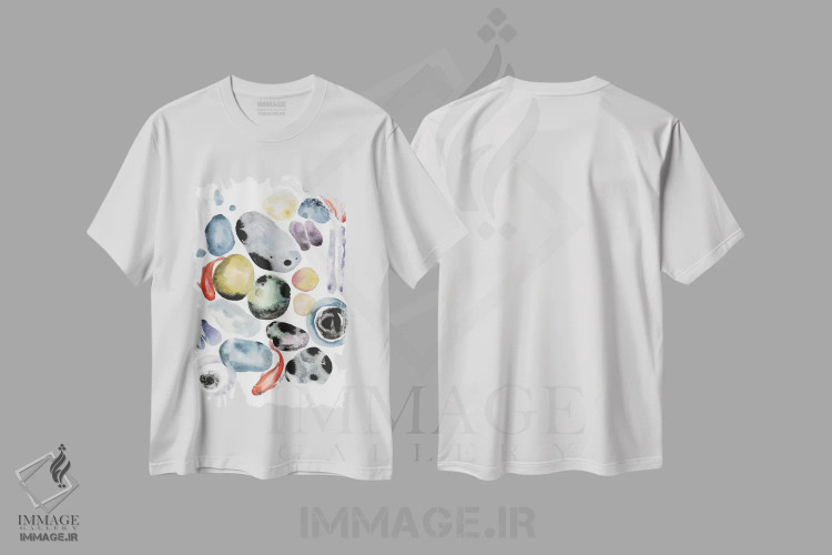 تیشرت سفید طرح دار کویII، دکور معاصر اثر کیرستن دیل | immage.ir