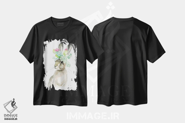 تیشرت مشکی طرح دار رُزی سونوران، دکور معاصر اثر کیرستن دیل | immage.ir