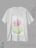 تیشرت سفید طرح دار کاکتوس I، دکور معاصر اثر کیرستن دیل | فروشگاه ایماژ