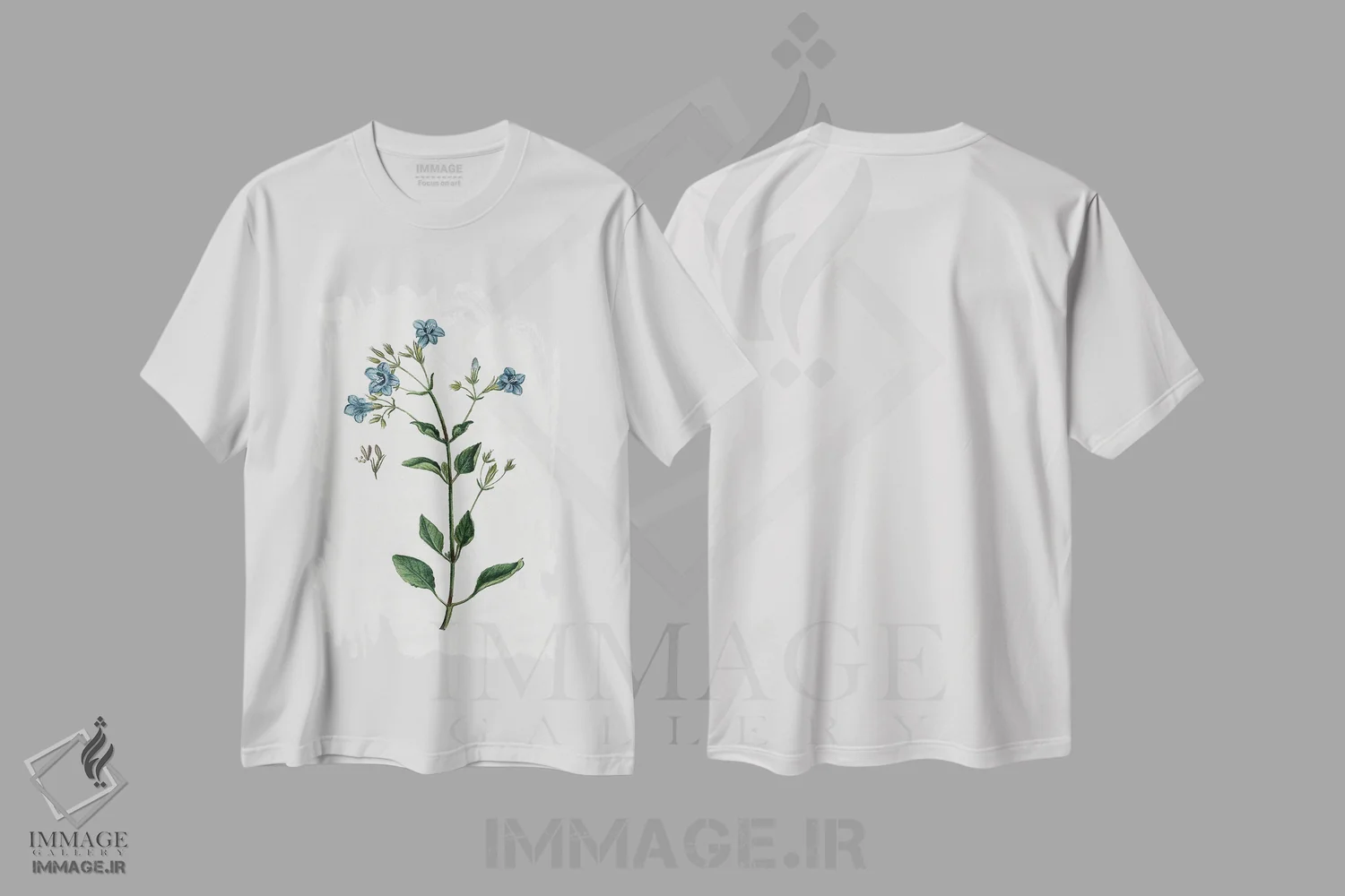 تیشرت سفید طرح دار گیاه شیک روستایی II، دکور روستایی اثر کِلی دونوان | immage.ir