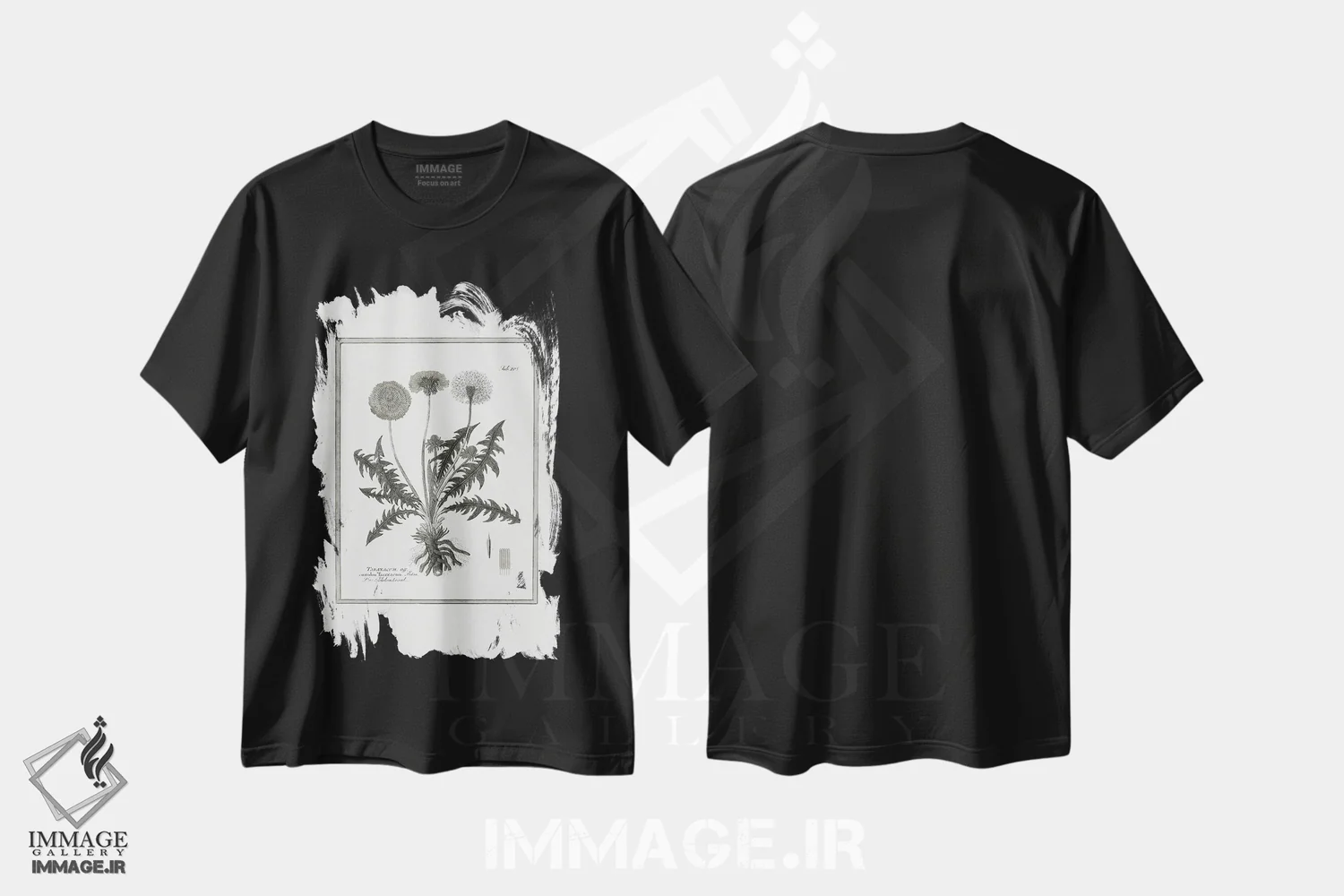 تیشرت مشکی طرح دار قاصدک II، هنر دیجیتال اثر کِلی دونوان | فروشگاه ایماژ