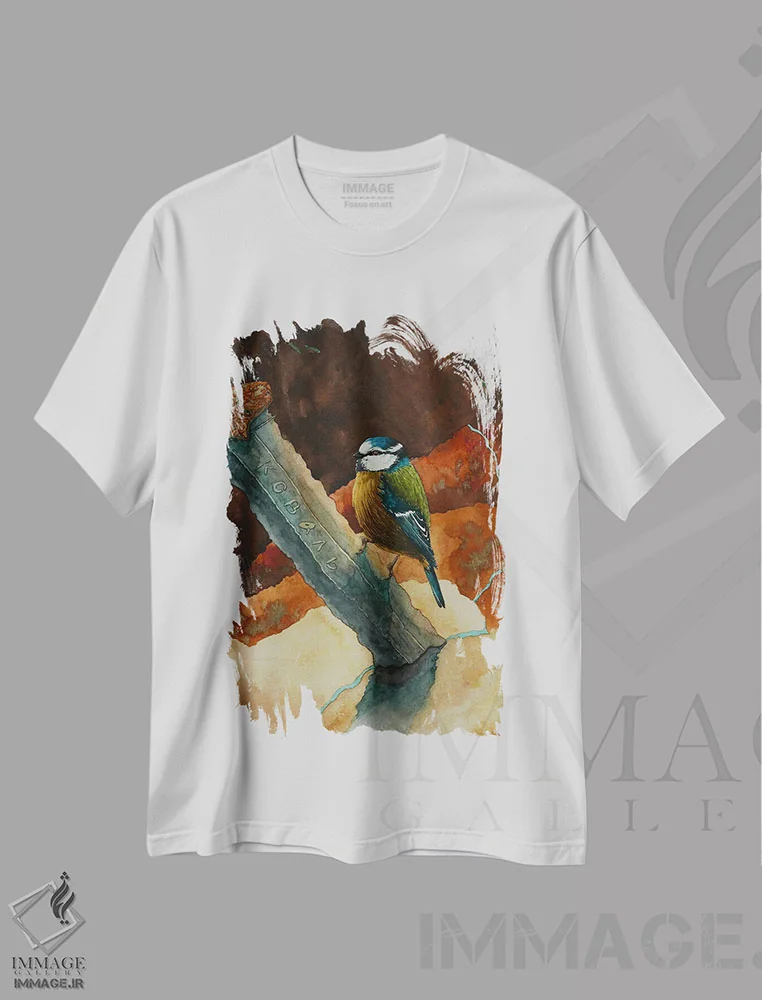 تیشرت سفید طرح دار شمشیر لودوتا، دکور معاصر اثر کارینا دانیلچوک | immage.ir