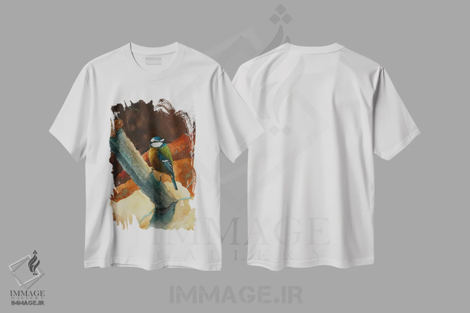 تیشرت سفید طرح دار شمشیر لودوتا، دکور معاصر اثر کارینا دانیلچوک | immage.ir