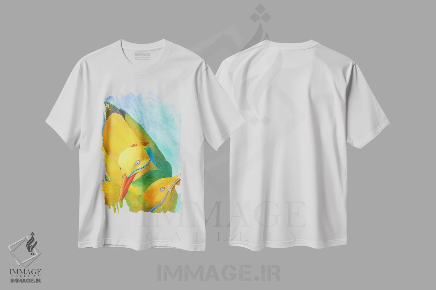 تیشرت سفید طرح دار یک حادثه، دکور معاصر اثر کارینا دانیلچوک | فروشگاه ایماژ