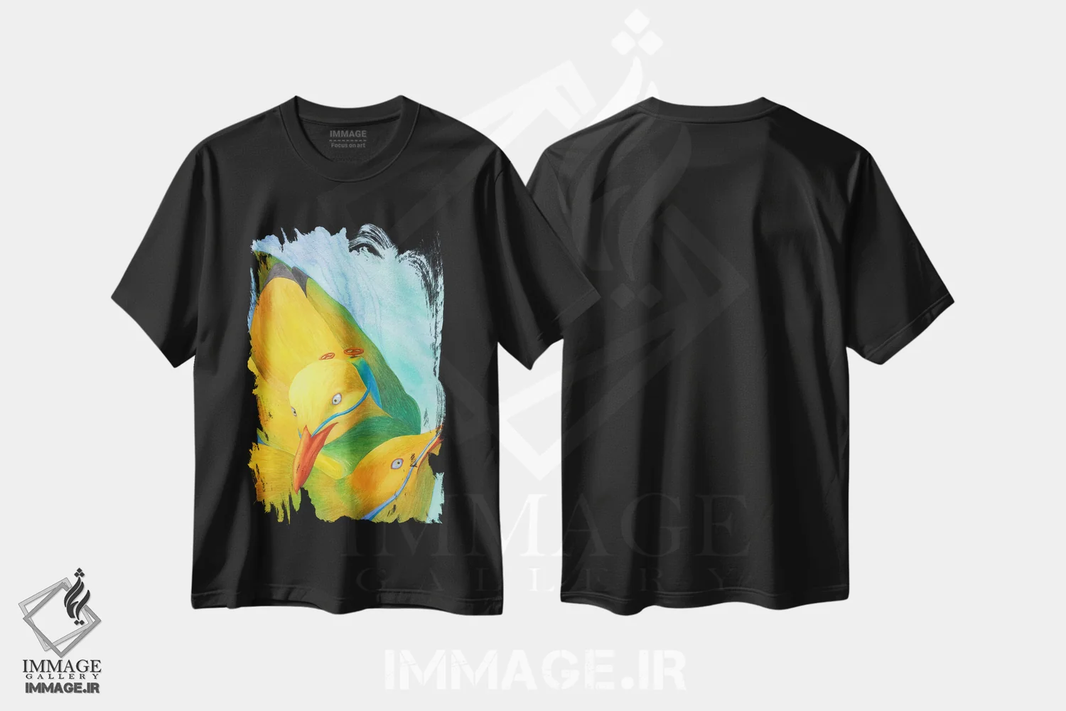 تیشرت مشکی طرح دار یک حادثه، دکور معاصر اثر کارینا دانیلچوک | immage.ir