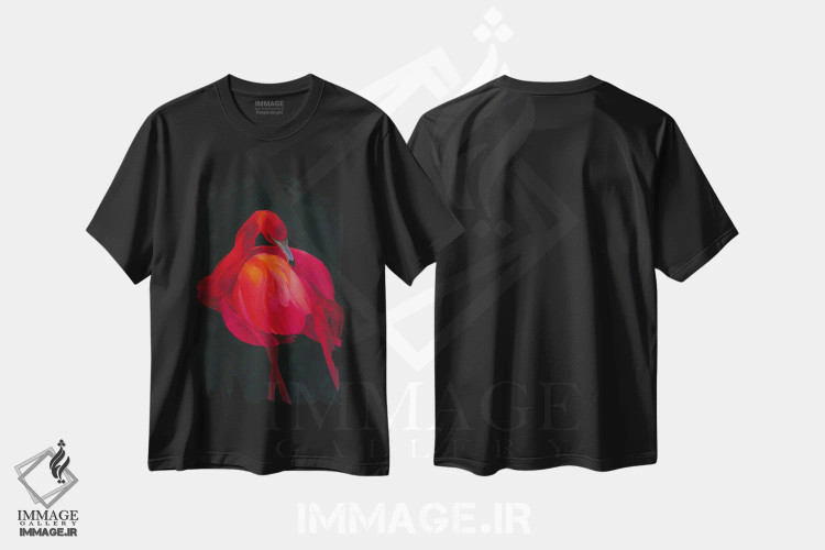 تیشرت مشکی طرح دار روح تاریک، دکور معاصر اثر کارینا دانیلچوک | فروشگاه ایماژ