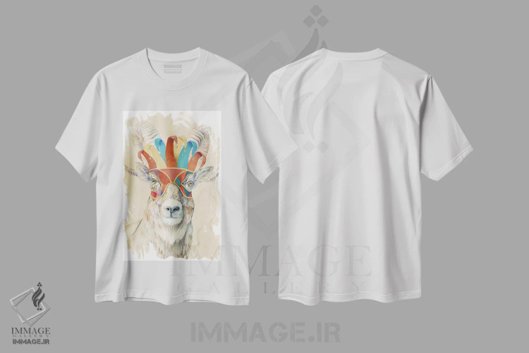 تیشرت سفید طرح دار رئیس، دکور روستایی اثر براندون کیهنر | immage.ir