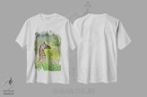 تیشرت سفید طرح دار آثار کرن سو - immage.ir