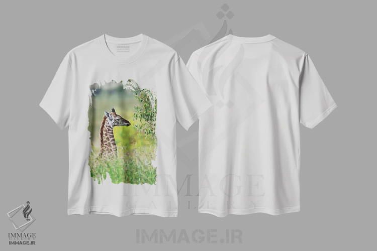 تیشرت سفید طرح دار آثار کرن سو - immage.ir