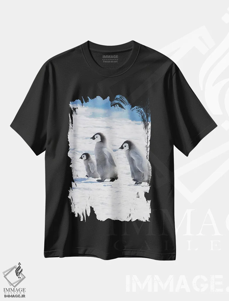 تیشرت مشکی طرح دار آثار کرن سو - فروشگاه ایماژ