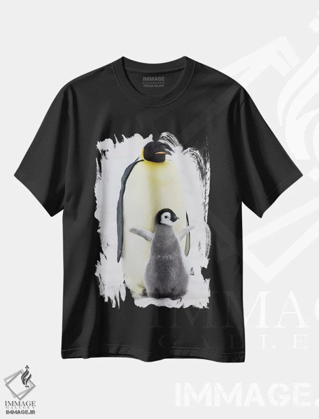 تیشرت مشکی طرح دار آثار کرن سو - immage.ir