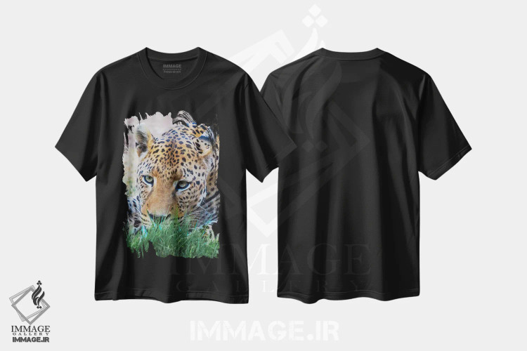 تیشرت مشکی طرح دار آثار کرن سو - فروشگاه ایماژ