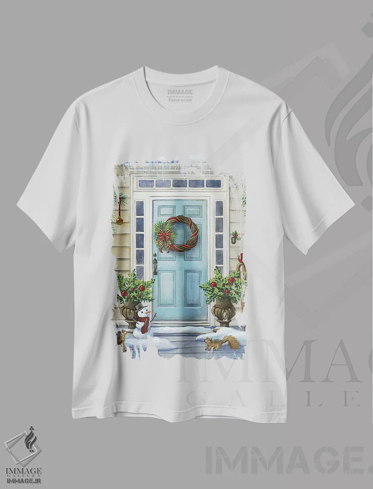 تیشرت سفید طرح دار آستانه شاد II، تزئینی اثر کلسی ویلسون | immage.ir