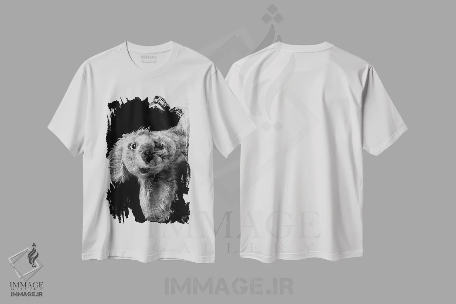 تیشرت سفید طرح دار جمعه عجیب، عکاسی سیاه و سفید اثر کاترین فدرر | immage.ir