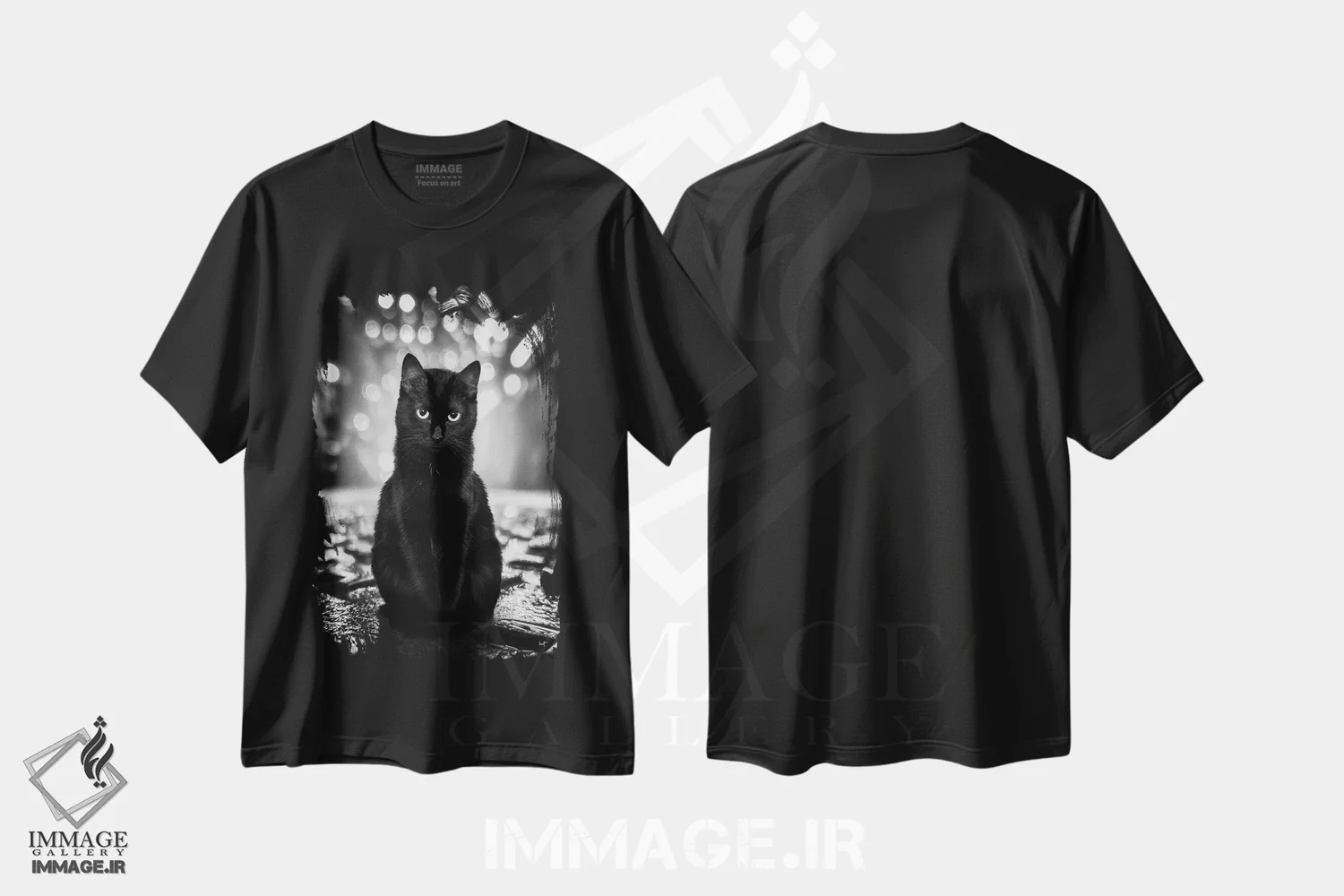 تیشرت مشکی طرح دار تام نگهبان خیابان، دکوراسیون جایگزین اثر کاترین فدرر | immage.ir