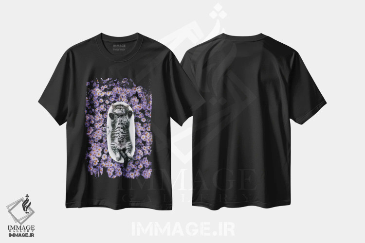 تیشرت مشکی طرح دار شادی در وان خانه عروسکی، عکاسی ترکیبی اثر کاترین فدرر | immage.ir