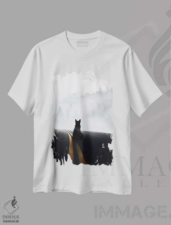 تیشرت سفید طرح دار دلتنگ خانه - نسخه نهایی، عکاسی ترکیبی اثر کاترین فدرر | immage.ir