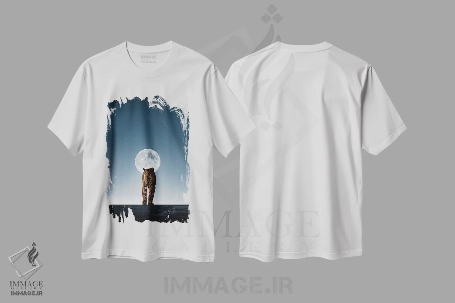 تیشرت سفید طرح دار تنها، عکاسی ترکیبی اثر کاترین فدرر | فروشگاه ایماژ