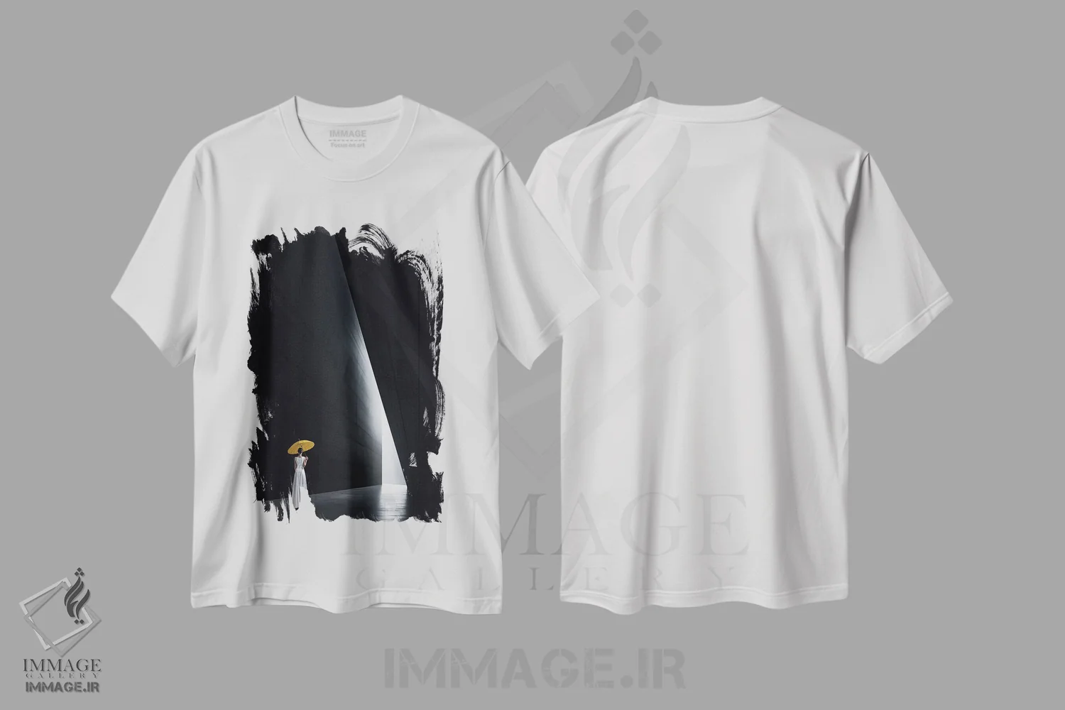 تیشرت سفید طرح دار بانوی ایکس اثر کاترین فدرر | immage.ir