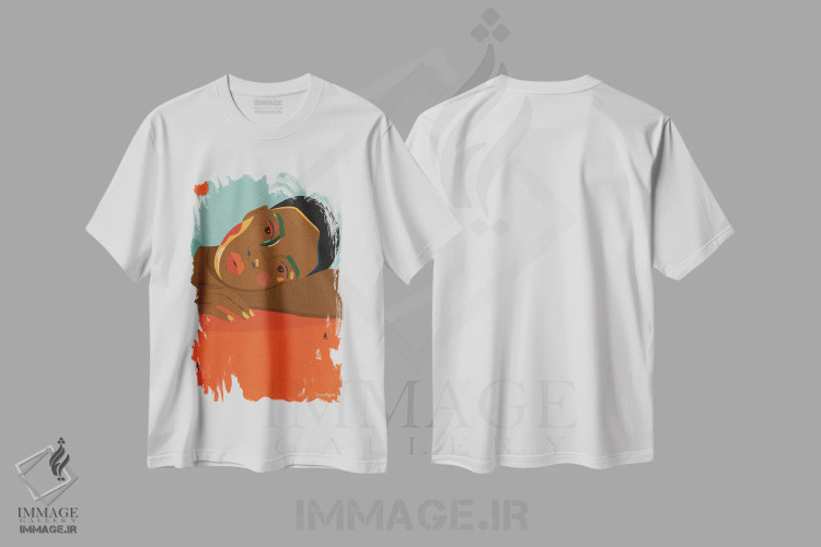 تیشرت سفید طرح دار استراحت یعنی مقاومت، هنر آمریکایی آفریقایی تبار اثر کمو فرانک | immage.ir