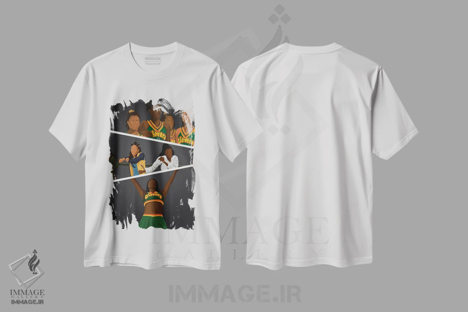 تیشرت سفید طرح دار بیا رو در رو شو، هنر دیجیتال اثر خیا اِی | immage.ir