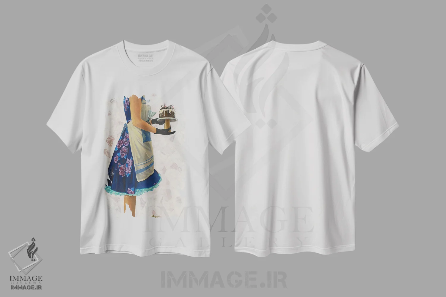 تیشرت سفید طرح دار برنده شدن، هنر فاخر معاصر اثر کِی. آرتور | فروشگاه ایماژ