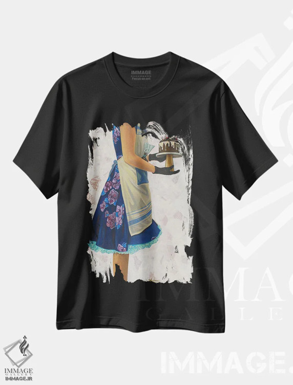 تیشرت مشکی طرح دار برنده شدن، هنر فاخر معاصر اثر کِی. آرتور | immage.ir