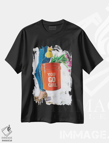 تیشرت مشکی طرح دار بهترین جمع، هنر فاخر معاصر اثر کِی. آرتور | فروشگاه ایماژ