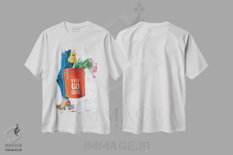 تیشرت سفید طرح دار بهترین جمع، هنر فاخر معاصر اثر کِی. آرتور | immage.ir