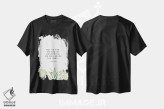 تیشرت مشکی طرح دار اما من و خاندانم، خداوند را خدمت خواهیم کرد، هنر دیجیتال اثر خارین هینز | فروشگاه ایماژ