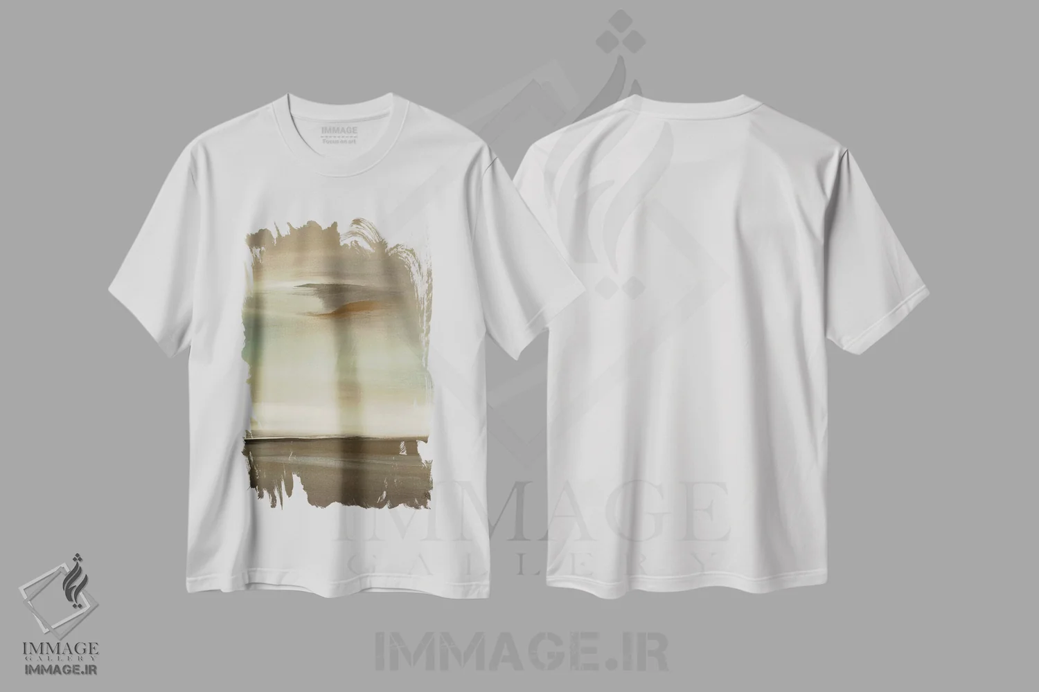 تیشرت سفید طرح دار فوریه اثر کلسی هوchstatter | فروشگاه ایماژ