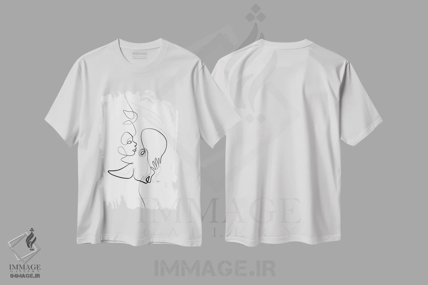 تیشرت سفید طرح دار ندای روح، تزئینی اثر دین کی | immage.ir
