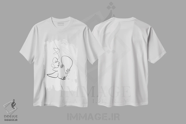 تیشرت سفید طرح دار ندای روح، تزئینی اثر دین کی | immage.ir