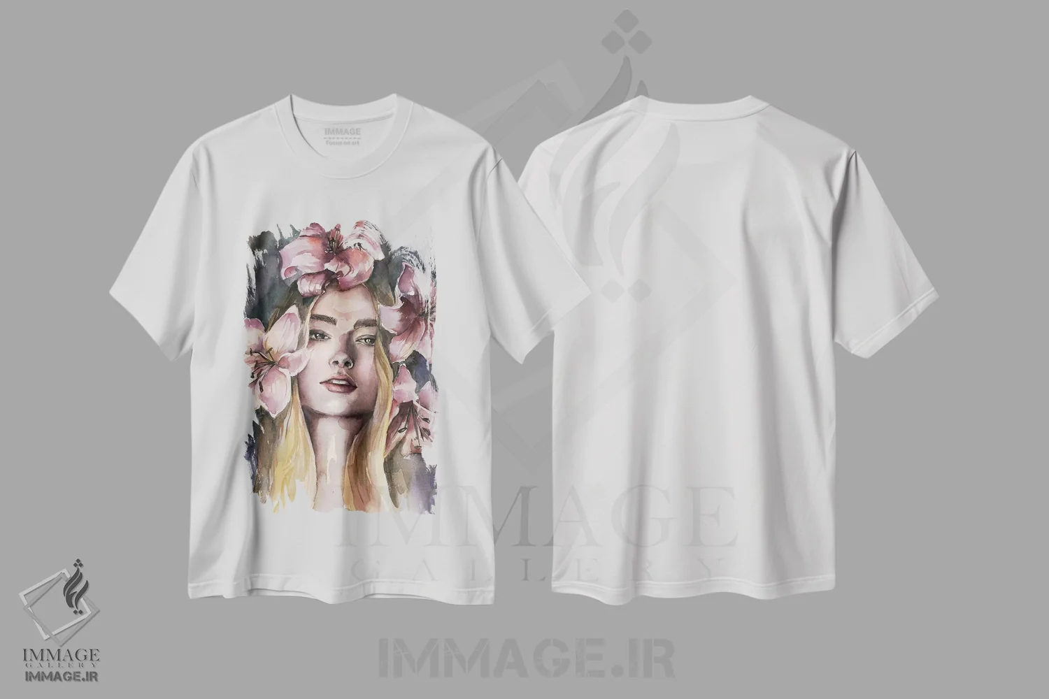 تیشرت سفید طرح دار دختر لیلی، ماکسیمالیسم اثر کایرا بالان | immage.ir