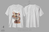تیشرت سفید طرح دار ببر، مدیوم اثر کایرا بالان | فروشگاه ایماژ
