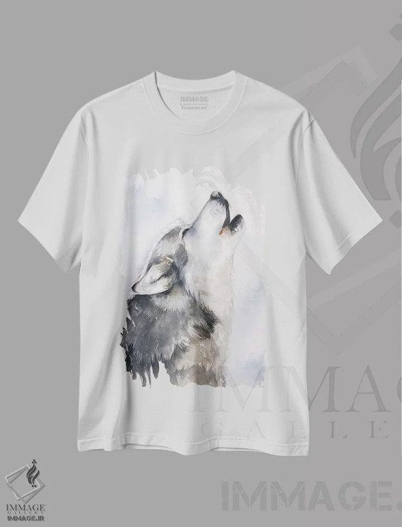 تیشرت سفید طرح دار وحشی، مدیوم اثر کایرا بالان | immage.ir