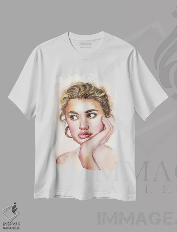 تیشرت سفید طرح دار خب که چی؟، مدیوم اثر کایرا بالان | فروشگاه ایماژ